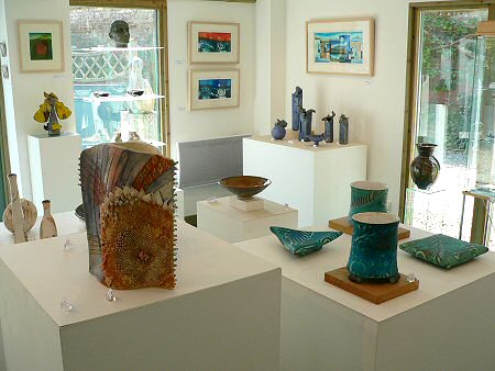 View across the exhibition